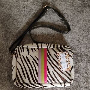 Folklore Couture NWT Zebra Bag Multi Stripe
